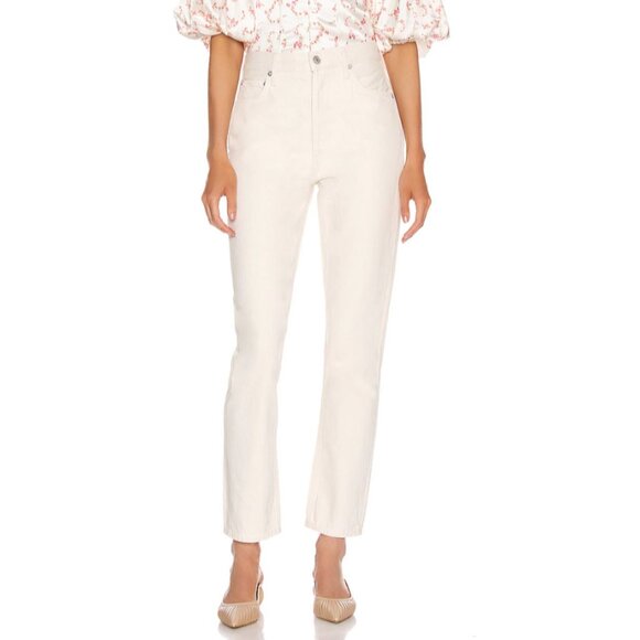 AGOLDE X REVOLVE Women Remy High Rise Straight Leg Denim Jeans in Paper 24 - Picture 1 of 12